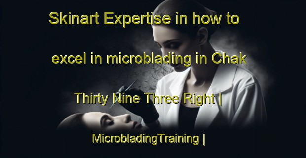 Skinart Expertise in how to excel in microblading in Chak Thirty Nine Three Right | MicrobladingTraining | MicrobladingClasses | SkinartTraining-Pakistan